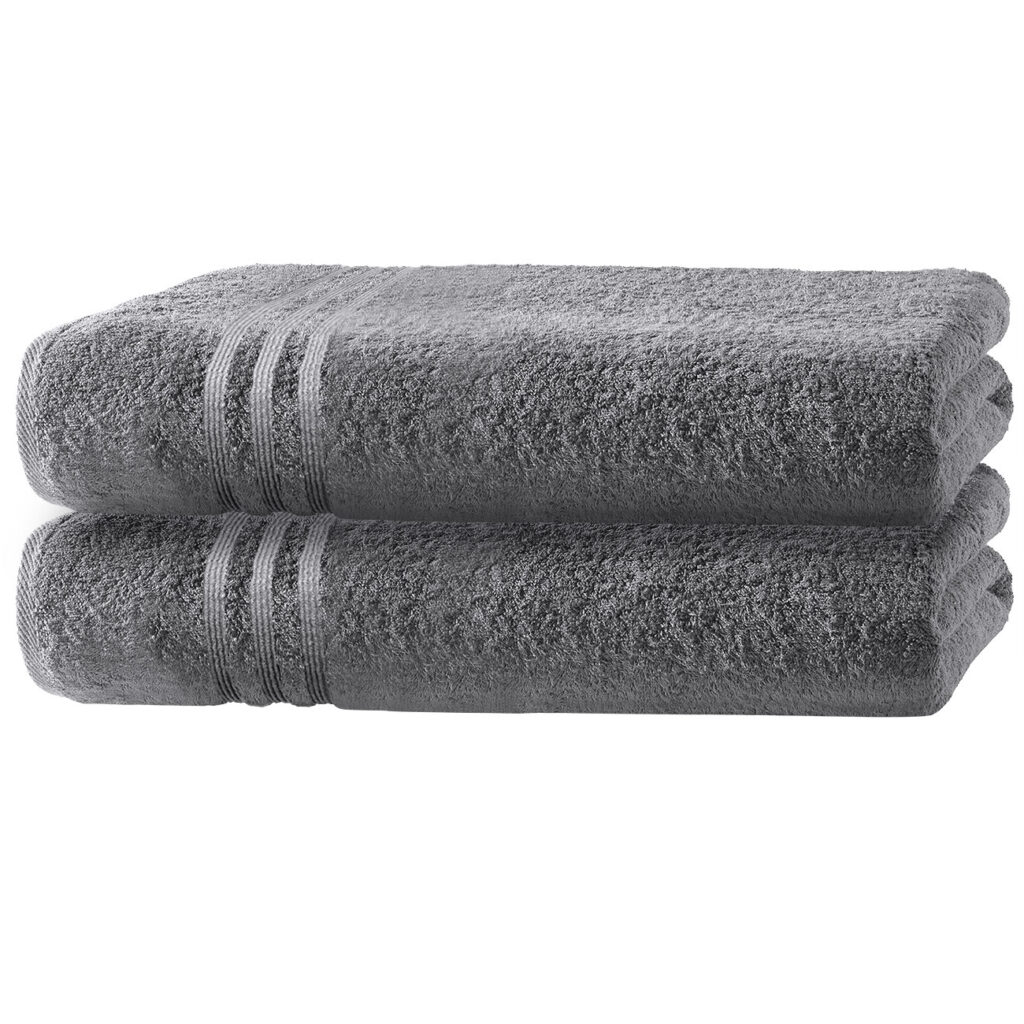 2er-Set Gästetücher Casativo, 30 x 50 cm, 100% luxuriöse Baumwolle, Bordüre, anthrazit 2er-Set Gästetücher Casativo, 30 x 50 cm, 100% luxuriöse Baumwolle, Bordüre, anthrazit