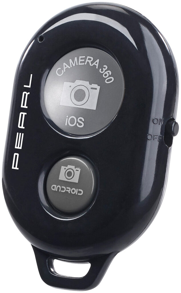 Kabelloser Fernauslöser mit Bluetooth für Smartphone-Kameras Kabelloser Fernauslöser mit Bluetooth für Smartphone-Kameras