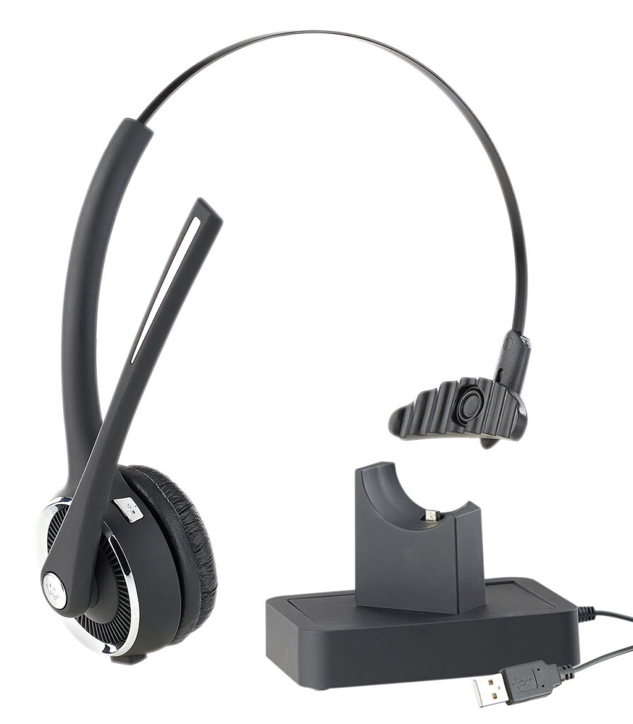 Profi-Mono-Headset mit Bluetooth, Geräuschunterdrückung, 15-Std.-Akku Profi-Mono-Headset mit Bluetooth, Geräuschunterdrückung, 15-Std.-Akku