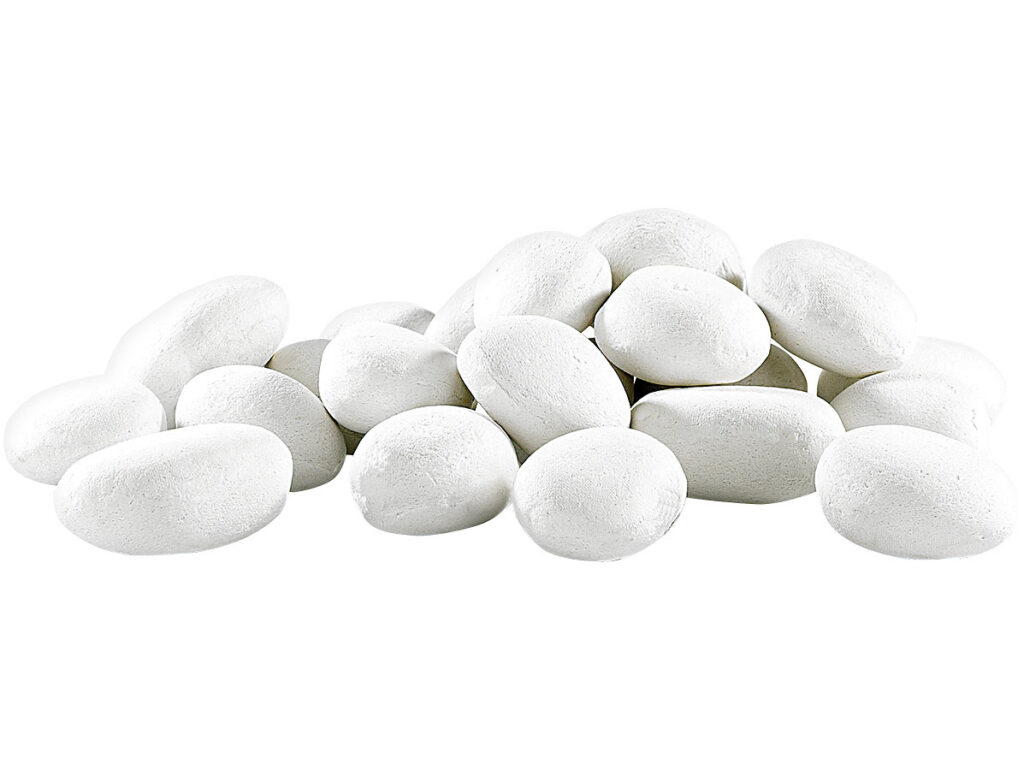 Deko-Steine für Bio-Ethanol-Öfen, weiss