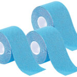 Kinesiologie-Tape aus Baumwollgewebe, 3er-Set, blau