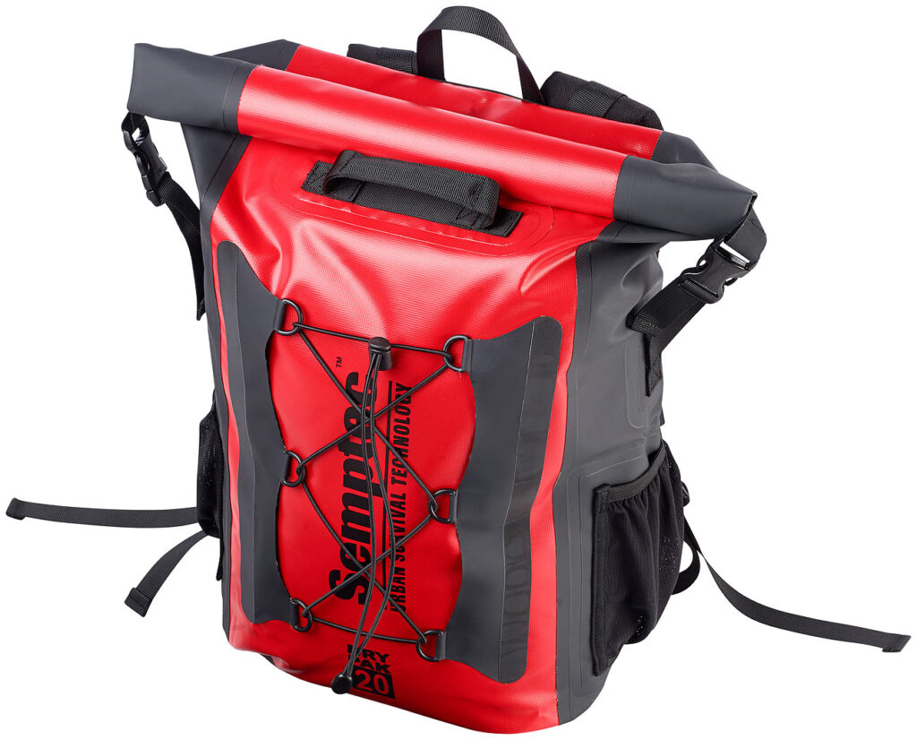 Wasserdichter Trekking-Rucksack aus Lkw-Plane, 20 Liter, IPX6 Wasserdichter Trekking-Rucksack aus Lkw-Plane, 20 Liter, IPX6