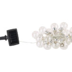 Solar-LED-Lichterkette mit 20 LEDs in Glühbirnenform, 3,8 Meter, IP44