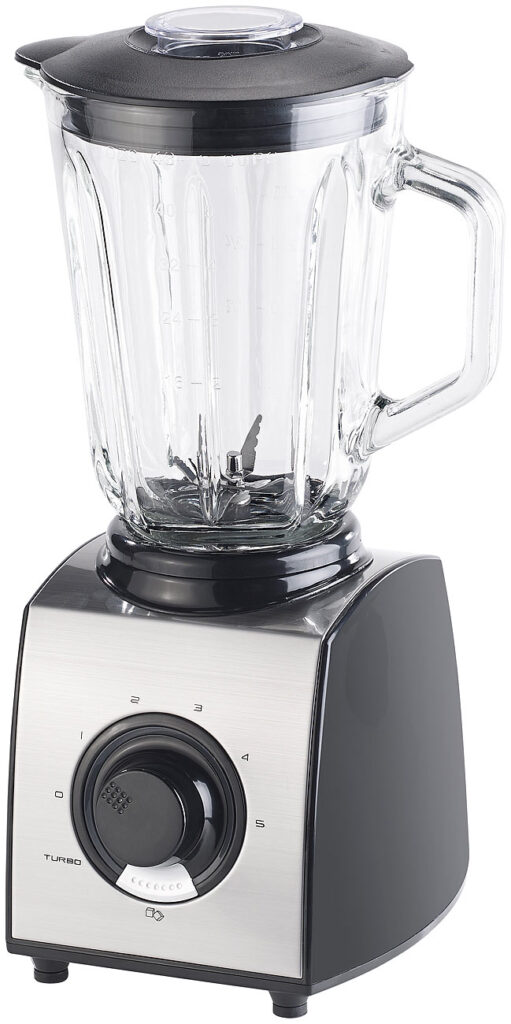 Glas-Standmixer, 6 Klingen, 7Modi, Ice Crush, 600W, 1,5l, Profi-Clean Glas-Standmixer, 6 Klingen, 7Modi, Ice Crush, 600W, 1,5l, Profi-Clean