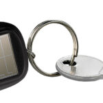 Mini-Solar-LED-Taschenlampe mit zusätzlichem Dynamo & Schlüsselring