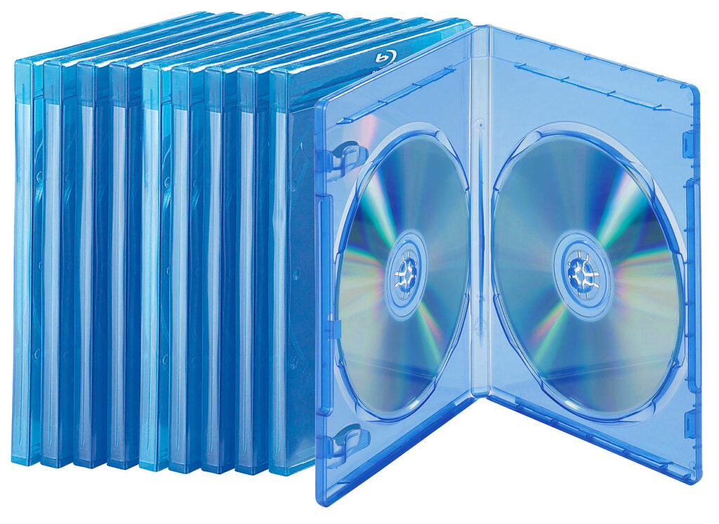 Blu-ray Soft-Hüllen blau-transparent im 10er-Pack für je 2 Discs Blu-ray Soft-Hüllen blau-transparent im 10er-Pack für je 2 Discs