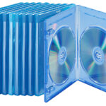 Blu-ray Soft-Hüllen blau-transparent im 10er-Pack für je 2 Discs
