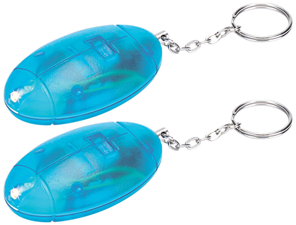 2er-Set Personenalarm mit Taschenlampe, laute 110 db 2er-Set Personenalarm mit Taschenlampe, laute 110 db