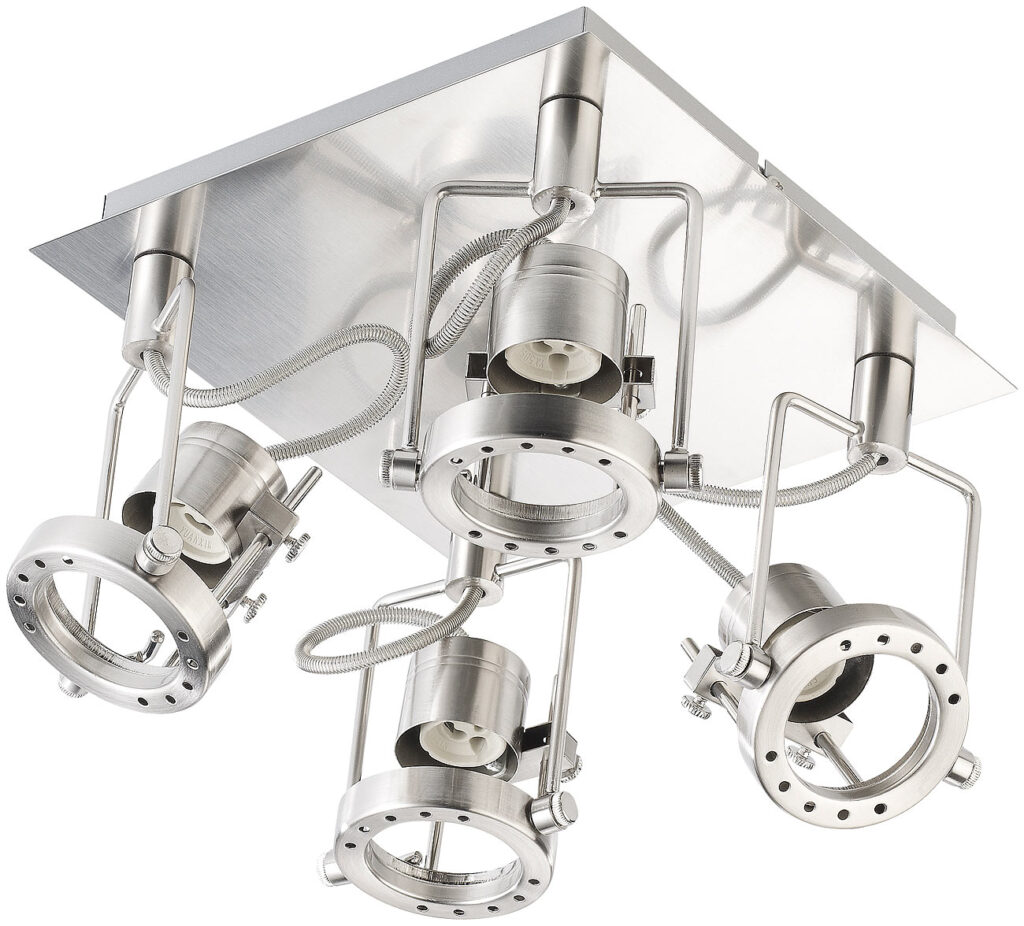 Spot-Lampe „Amphithea“, 4 Spots, GU10, bis 50 Watt Spot-Lampe „Amphithea“, 4 Spots, GU10, bis 50 Watt