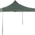 Aluminium-Faltpavillon „Falon“, wasserdichte Dachplane, 3 x 3m, grün