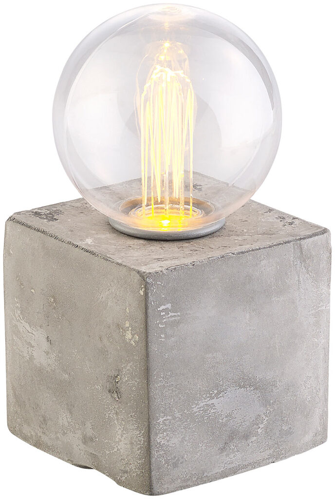 Deko-Tischleuchte mit LED und Beton-Sockel, USB- oder Batteriebetrieb Deko-Tischleuchte mit LED und Beton-Sockel, USB- oder Batteriebetrieb
