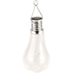 Solar-LED-Lampe in Glühbirnen-Form, 3 warmweisse LEDs, 2 lm, 0,024 W