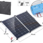 Faltbares mobiles Solar-Panel mit monokristallinen Zellen, 160 Watt