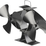 Stromloser Kaminofen-Doppel-Ventilator, je 3 Lüfter-Blätter, ab 65 °C