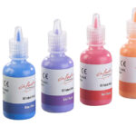 6er-Set Textilfarben in Gelb, Orange, Rot, Lila, Blau, Grün,  je 30 ml
