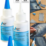 2er-Set Textilkleber, schnelltrocknend und hitzebeständig,  2x 60 ml