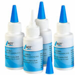 4er-Set Textilkleber, schnelltrocknend und hitzebeständig, 4x 60ml