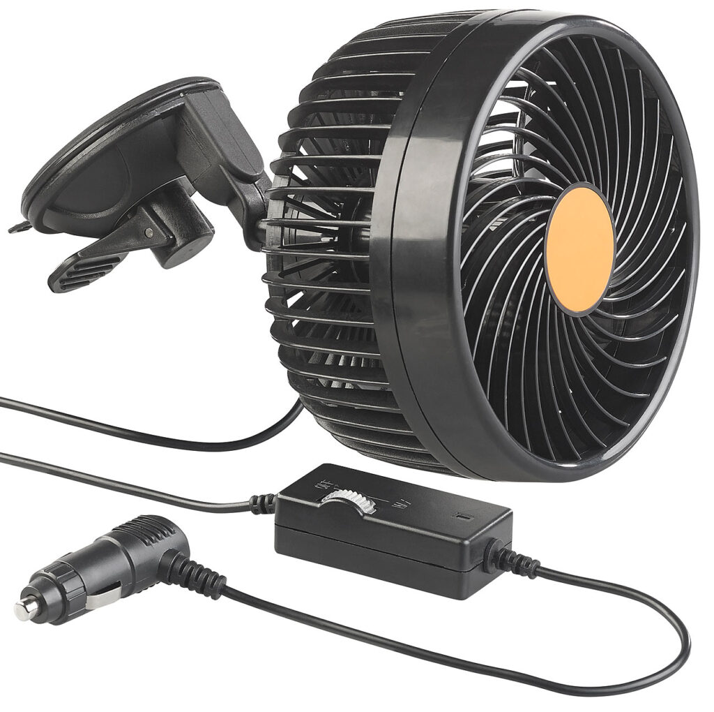 Lkw- & Kfz-Ventilator f. 24-V-Anschl., stufenlose Geschwindigkeit, 12W Lkw- & Kfz-Ventilator f. 24-V-Anschl., stufenlose Geschwindigkeit, 12W