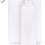 3er Set Trinkflasche aus Borosilikat-Glas, 550 ml, BPA-frei