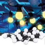 Party-LED-Lichterkette m. 20 LED-Birnen, 6 Watt, IP44, warmweiss, 9,5 m