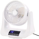 Digitaler 3D-Robo-Raumventilator & Luftzirkulator, 45 Watt, Ø 21 cm