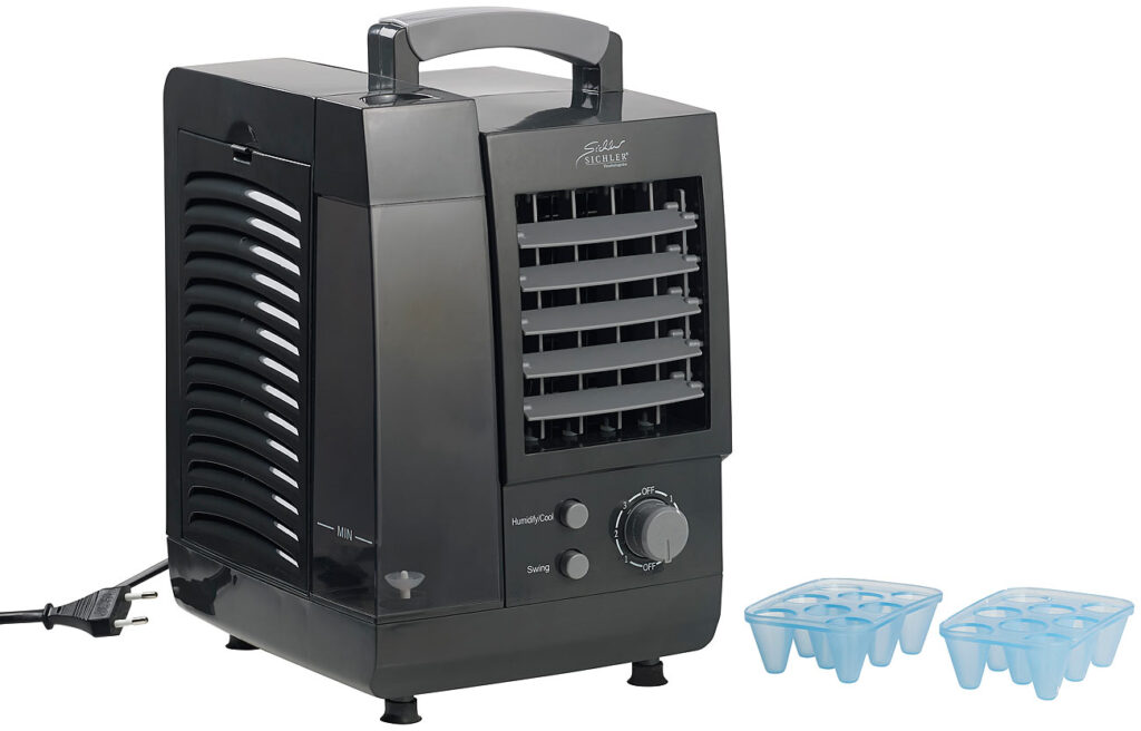 Kompakter 3in1-Tisch-Luftkühler, -Luftbefeuchter & -Luftfilter, 60 W Kompakter 3in1-Tisch-Luftkühler, -Luftbefeuchter & -Luftfilter, 60 W