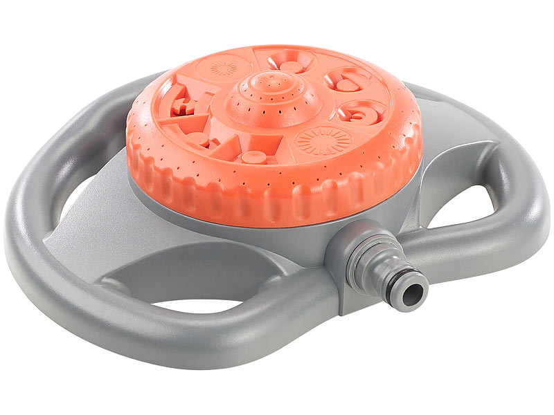 Kreis-Rasensprinkler, 8 Sprüh-Funktionen, für gängige Gartenschläuche Kreis-Rasensprinkler, 8 Sprüh-Funktionen, für gängige Gartenschläuche