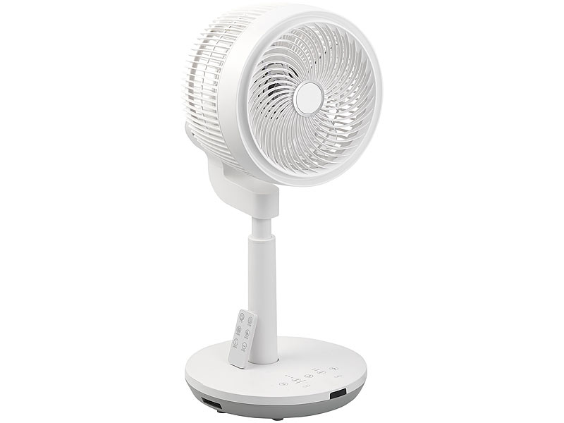 Höhenverstellbarer 3D-Raumventilator & Luftzirkulator, Ø 22cm, 60 W Höhenverstellbarer 3D-Raumventilator & Luftzirkulator, Ø 22cm, 60 W
