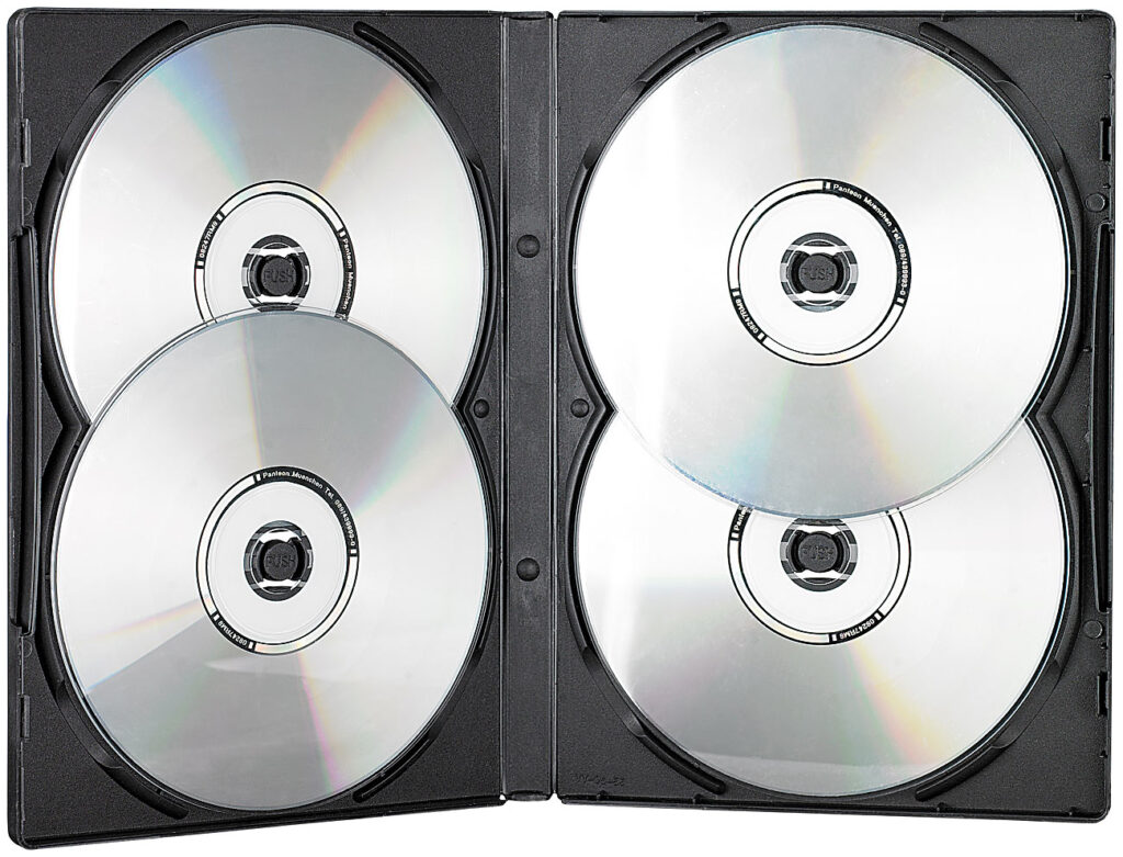 CD/DVD Soft Hülle für 4 DVDs 10er-Set schwarz