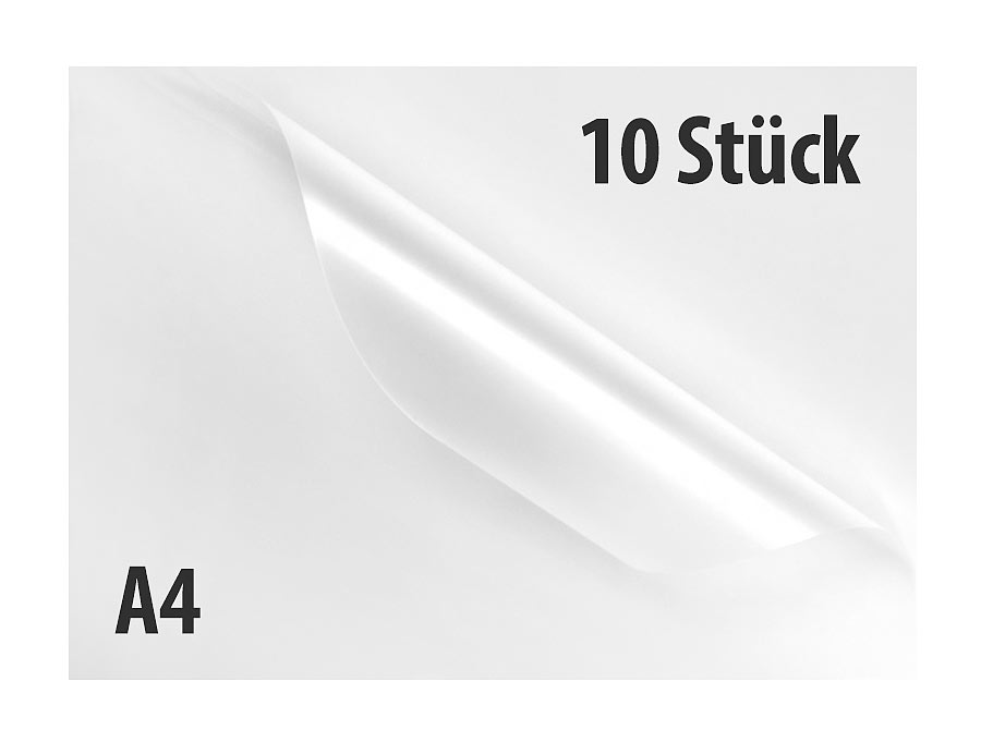 10 Laminiertaschen A4, Stärke: 80mic