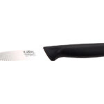 Edelstahl-Gemüse-/Obst-/Schälmesser aus Solingen, 10 cm-Klinge gewellt