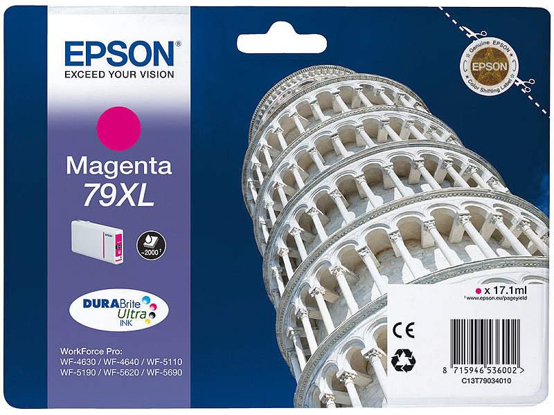 Original Tintenpatrone T7903, 79 XL, magenta