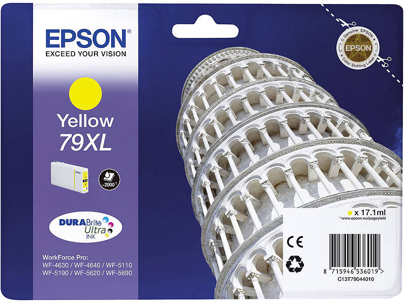 Original Tintenpatrone T7904, 79 XL, yellow