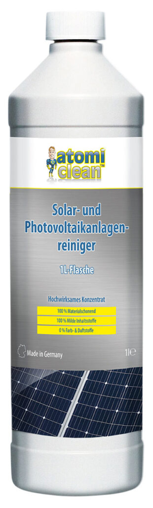 Solar- und Photovoltaikanlagen-Reiniger-Konzentrat, 1-Liter-Flasche Solar- und Photovoltaikanlagen-Reiniger-Konzentrat, 1-Liter-Flasche