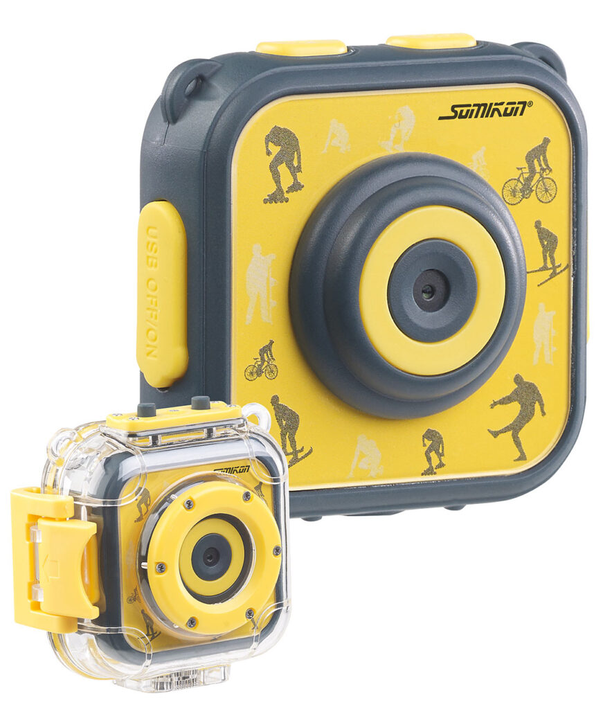 Kinder-HD-Actioncam mit Unterwasser-Gehäuse & 6 virtuellen Foto-Rahmen Kinder-HD-Actioncam mit Unterwasser-Gehäuse & 6 virtuellen Foto-Rahmen