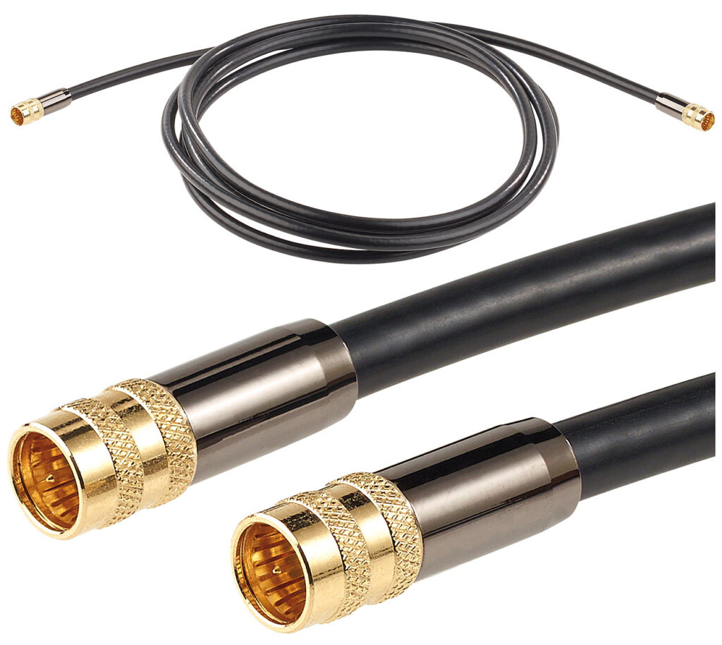 HDTV-Sat-Antennenkabel (F-Stecker), 3 m, 105 dB, 4-fache Abschirmung HDTV-Sat-Antennenkabel (F-Stecker), 3 m, 105 dB, 4-fache Abschirmung