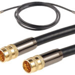 HDTV-Sat-Antennenkabel (F-Stecker), 3 m, 105 dB, 4-fache Abschirmung