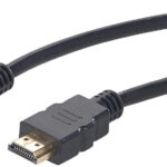 High-Speed-HDMI-Kabel für 4K, 3D & Full HD, HEC, schwarz, 1m