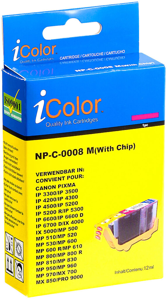 Patrone für CANON (ersetzt CLI-8M), mit CHIP magenta Patrone für CANON (ersetzt CLI-8M), mit CHIP magenta