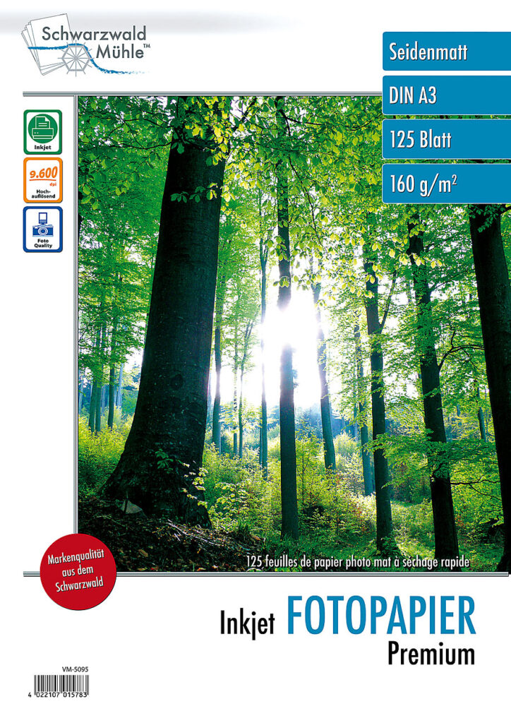 125 Bl. Inkjet Fotopapier Premium matt 160 g/m² A3 125 Bl. Inkjet Fotopapier Premium matt 160 g/m² A3