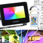 Wetterfester Outdoor-Fluter, RGB-CCT-LEDs, 15 Watt, 1.250 lm, IP65