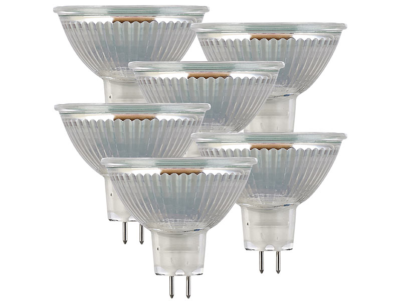 18 LED-Spots mit Glasgehäuse GU5, 3 Watt, 250 lm