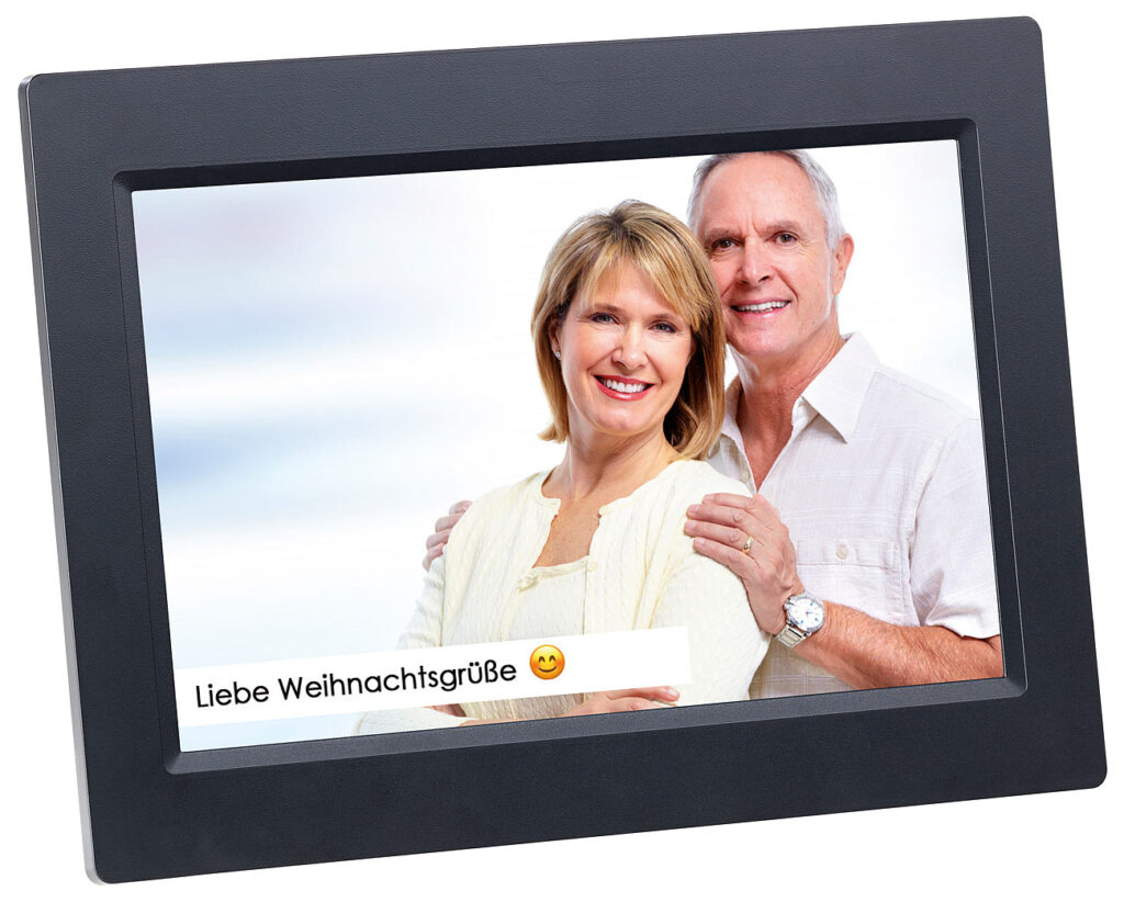 WLAN-Bilderrahmen mit 25,7-cm-IPS-Touchscreen & weltweitem Bild-Upload WLAN-Bilderrahmen mit 25,7-cm-IPS-Touchscreen & weltweitem Bild-Upload