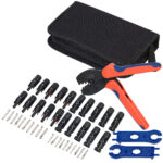 44-teiliges Solarpanel-Steckeranschluss-Set mit Crimpzange und Tasche