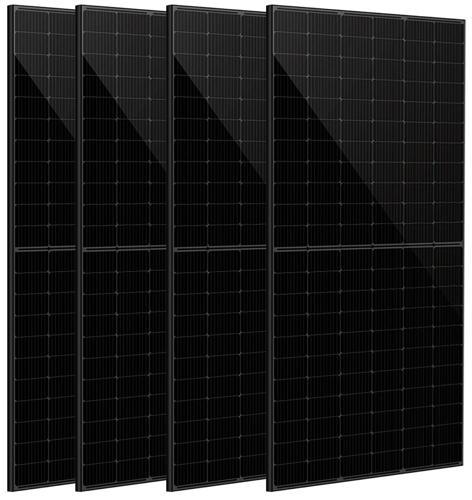 4er-Set monokristalline Solarmodule, Full-Screen, Halbzellen, 410 W 4er-Set monokristalline Solarmodule, Full-Screen, Halbzellen, 410 W