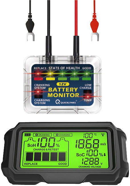 Kfz-Batterie-Wächter mit Solar-Funk-Monitor, Alarm, für 12-V-Batterien Kfz-Batterie-Wächter mit Solar-Funk-Monitor, Alarm, für 12-V-Batterien