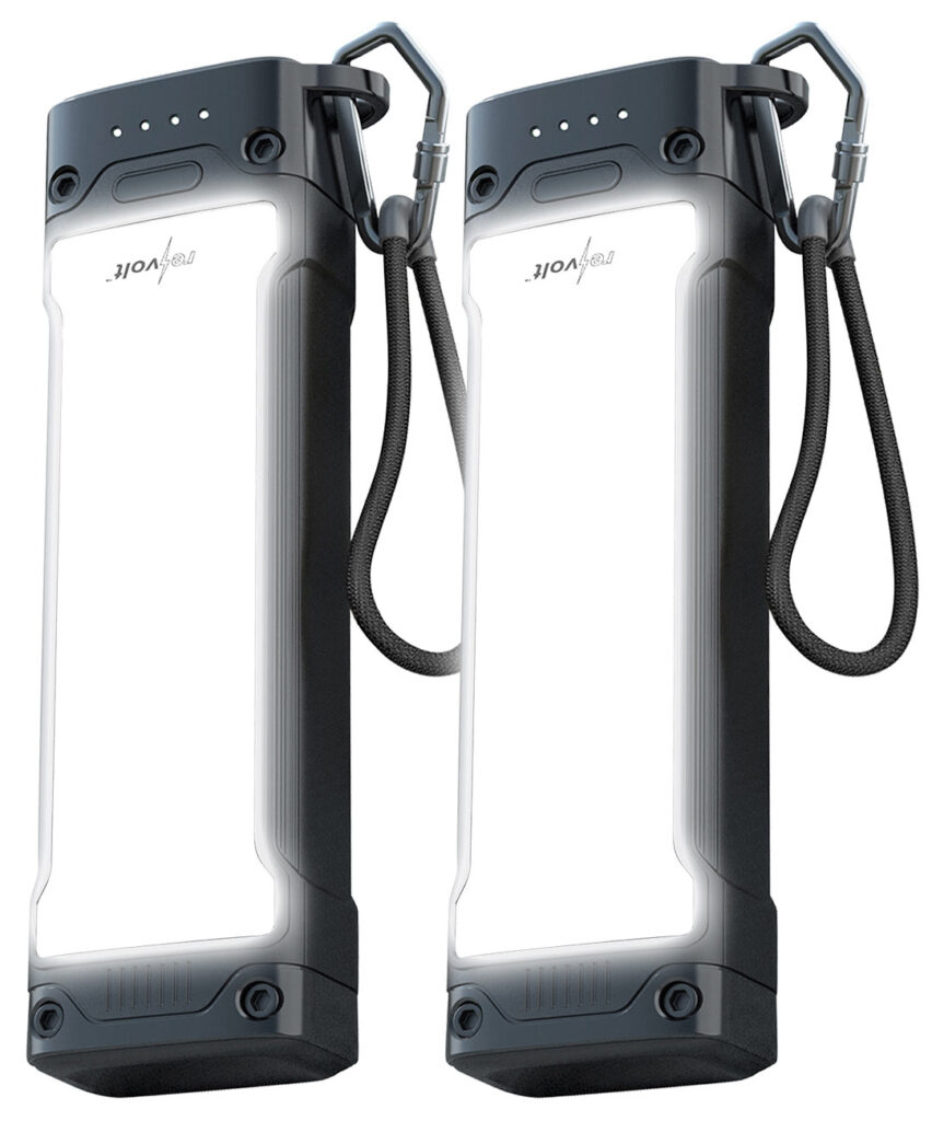 2er-Set Outdoor-USB-Powerbanks, 20.000 mAh, LED-Licht, USB-C PD 20 W 2er-Set Outdoor-USB-Powerbanks, 20.000 mAh, LED-Licht, USB-C PD 20 W