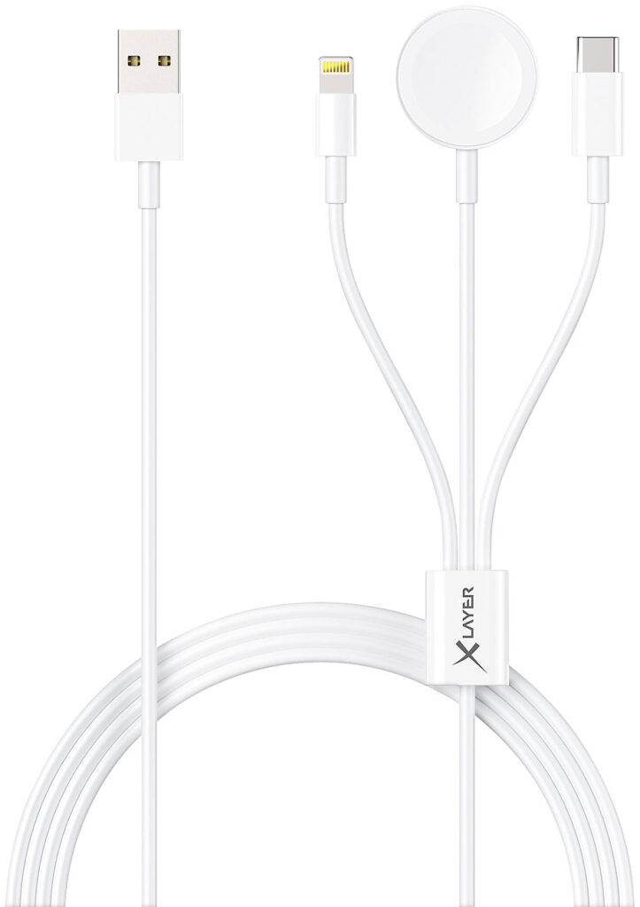 3in1-Lade- & Datenkabel, USB-C, 8-Pin, Ladegerät für Apple-Watch, 1,5 m 3in1-Lade- & Datenkabel, USB-C, 8-Pin, Ladegerät für Apple-Watch, 1,5 m