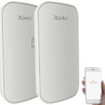 2er-Set Outdoor-WLAN-Repeater mit 1.200 Mbit/s, für 2,4 & 5 GHz, App, IP65