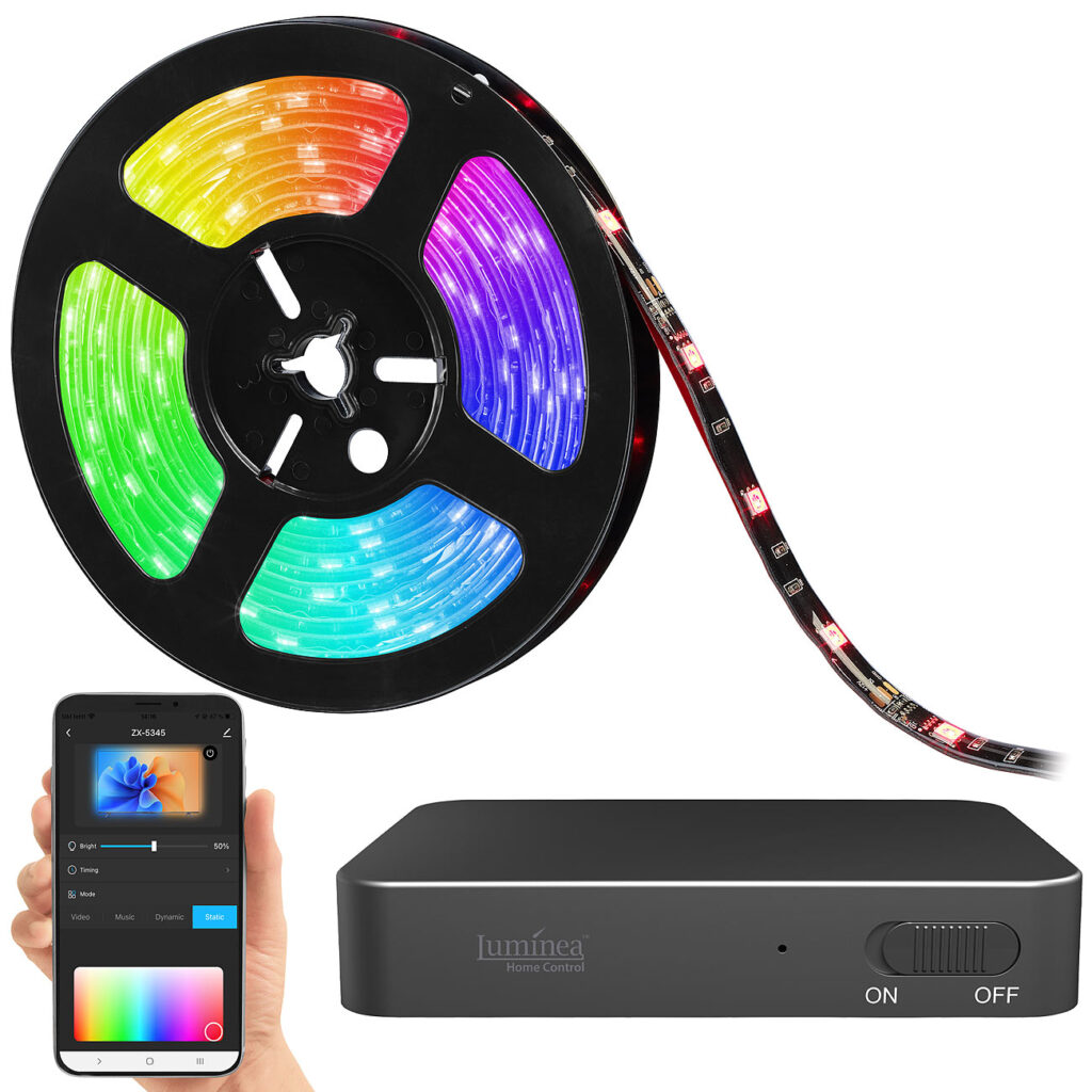HDMI-TV-Sync-Box für Ambiente-Licht, RGB-IC-LEDs, 4K UHD WLAN, 55-65″ HDMI-TV-Sync-Box für Ambiente-Licht, RGB-IC-LEDs, 4K UHD WLAN, 55-65″